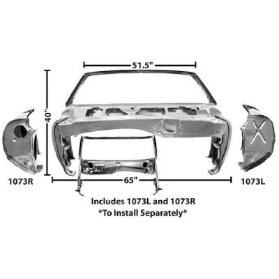 GLA1073G Repair Panels Cowl Assembly